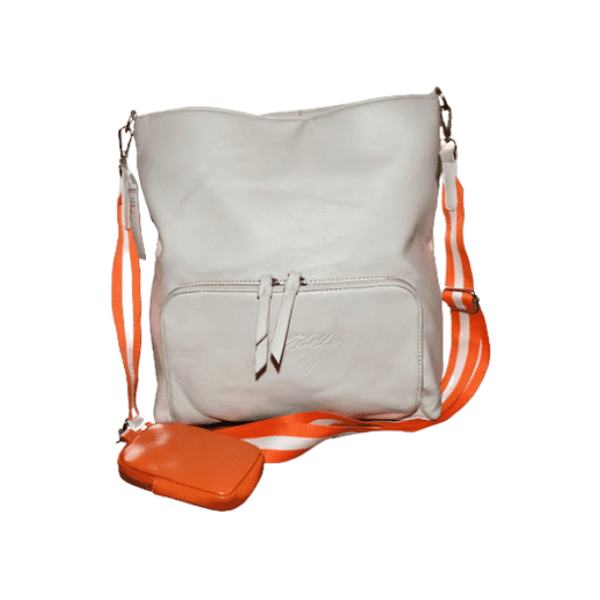 Sac bandoulière - Jenny Fairy - Blan/Orange - MDN