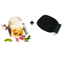 Pack Gommage Corporel à l' Abricot - 350 ml + Gant de Crin