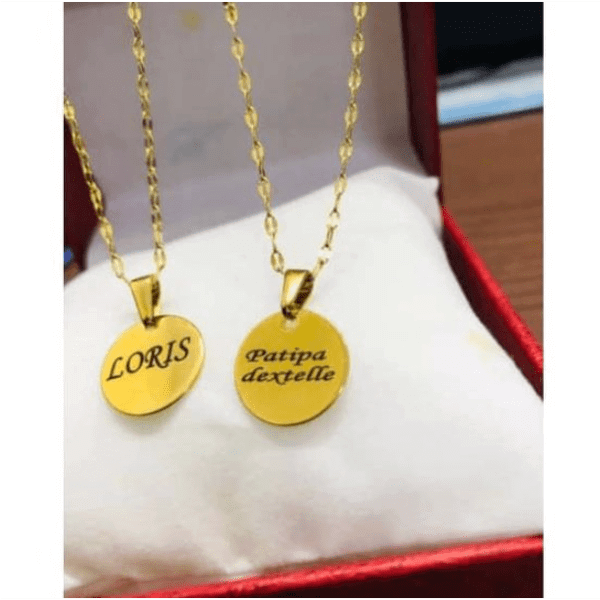 Collier Personnalisé - Médaillon - Acier