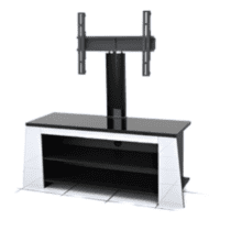 Meuble TV EYFEL 110 - 2061-110-S - Jusqu'à 50'' - Verre - Avec Accroche écran