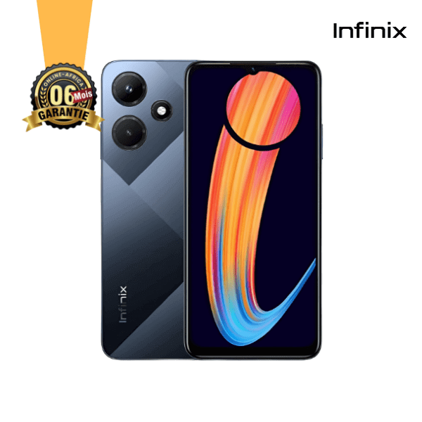 Infinix Hot 30i - 6,6" - 128 Go/4Go RAM - Double SIM (Nano-SIM) - 13MP/8MP - 5000 mAh - Garantie 06 Mois