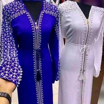Robe Femme Abaya - longues manches avec fermeture