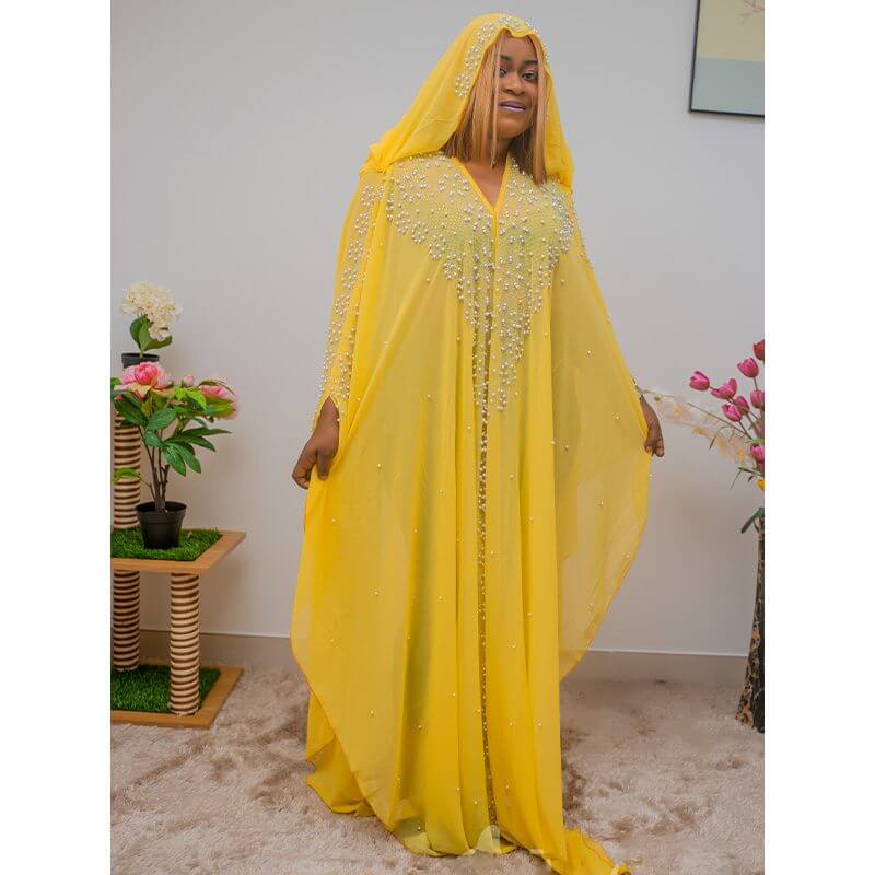 Robe Femme Abaya - longues manches avec hijab