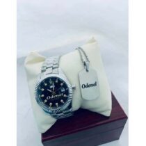 Montre Rolex + Chaine Personnalisée - Argent