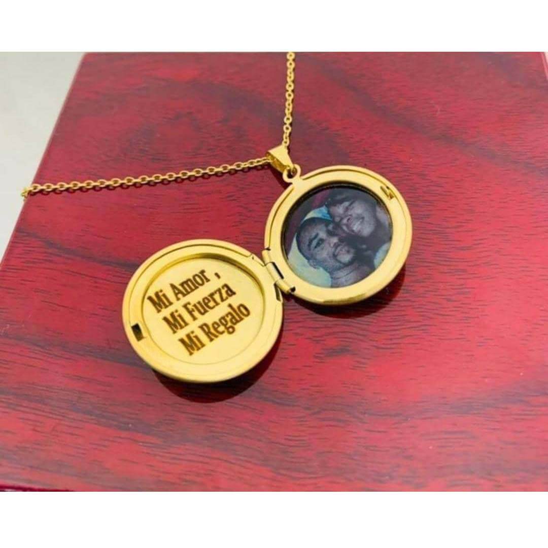 Collier Personnalisé avec Photo - Pendentif en Acier