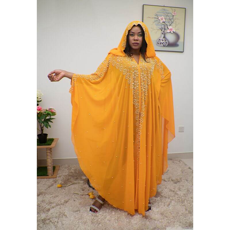 Robe Femme Abaya - longues manches avec hijab – Image 2