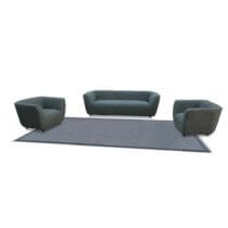 Salon Cuir - 6 Places - S-SHAKIRA/6P/ECO - Noir - Garantie 3 ans