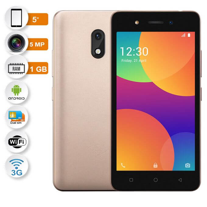 Itel A16 Plus - 5.0″ - 8Go Rom / 1Go RAM - 5.0MP / 2.0MP - 13 mois de garantie