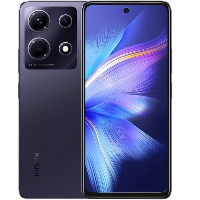 Infinix Note 30 - 256/8Go RAM - 6,78" - Dual Nano-SIM - 64MP+2MP/16MP - 5000 mAh - Empreinte digitale + (Chargeur sans fil et la Pochette ) - Noir - Garantie 13 Mois