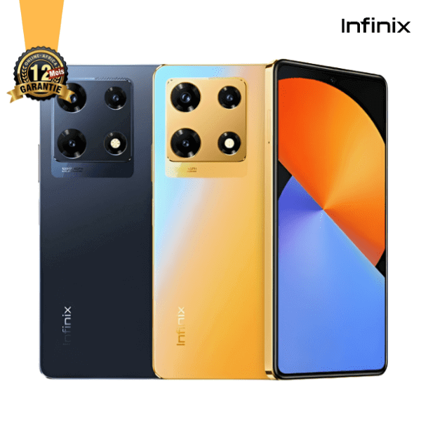 Infinix Note 30 - 256/8Go RAM - 6,78" - Dual Nano-SIM - 64MP+2MP/16MP - 5000 mAh - Empreinte digitale + (Chargeur sans fil et la Pochette ) - Noir - Garantie 13 Mois – Image 2