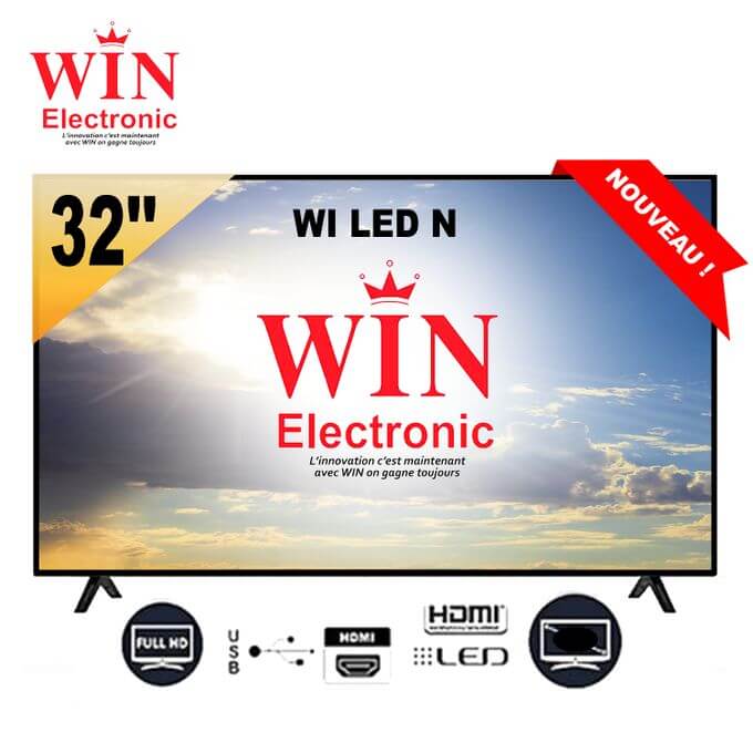 TV WIN ÉLECTRONIC Normal - 32Pouces - Garantie 06 mois – Image 2