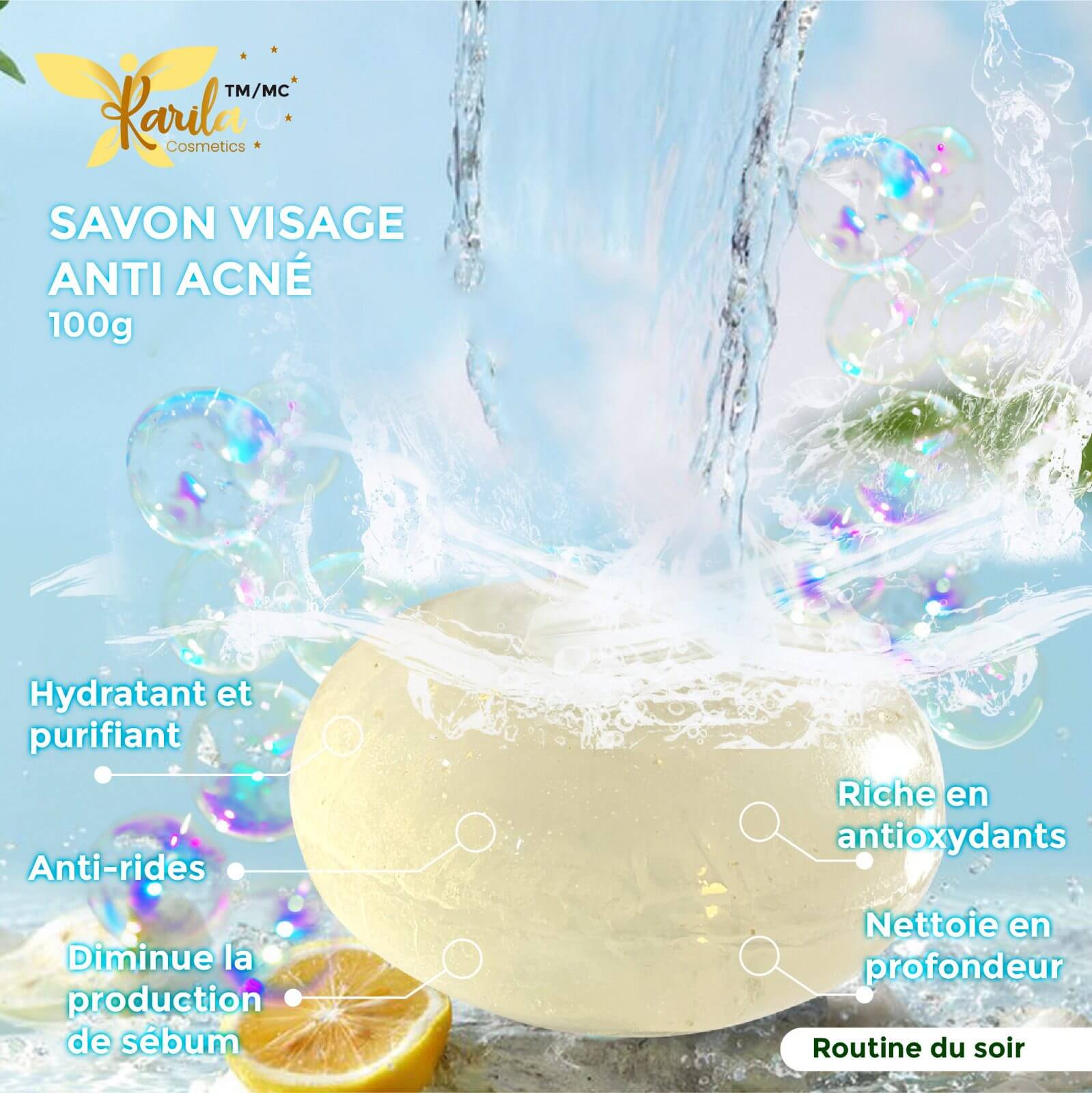 Savon Purifiant -Karila(Peau à tendance acnéique) – Image 2