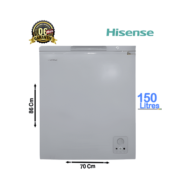 Congélateur Coffre Hisense 150L - Vue d'ensemble.