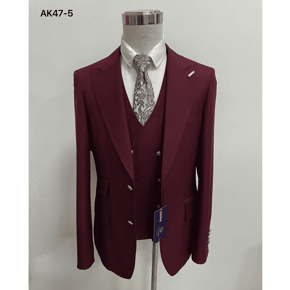 Costume veste 3 pièces sur mesure - 2 Boutons dorés – Image 4
