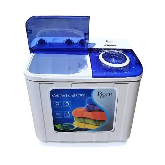Machine à laver semi-automatique Roch 9Kg - Lavage-Essorage - Économique - 06 mois – Image 4