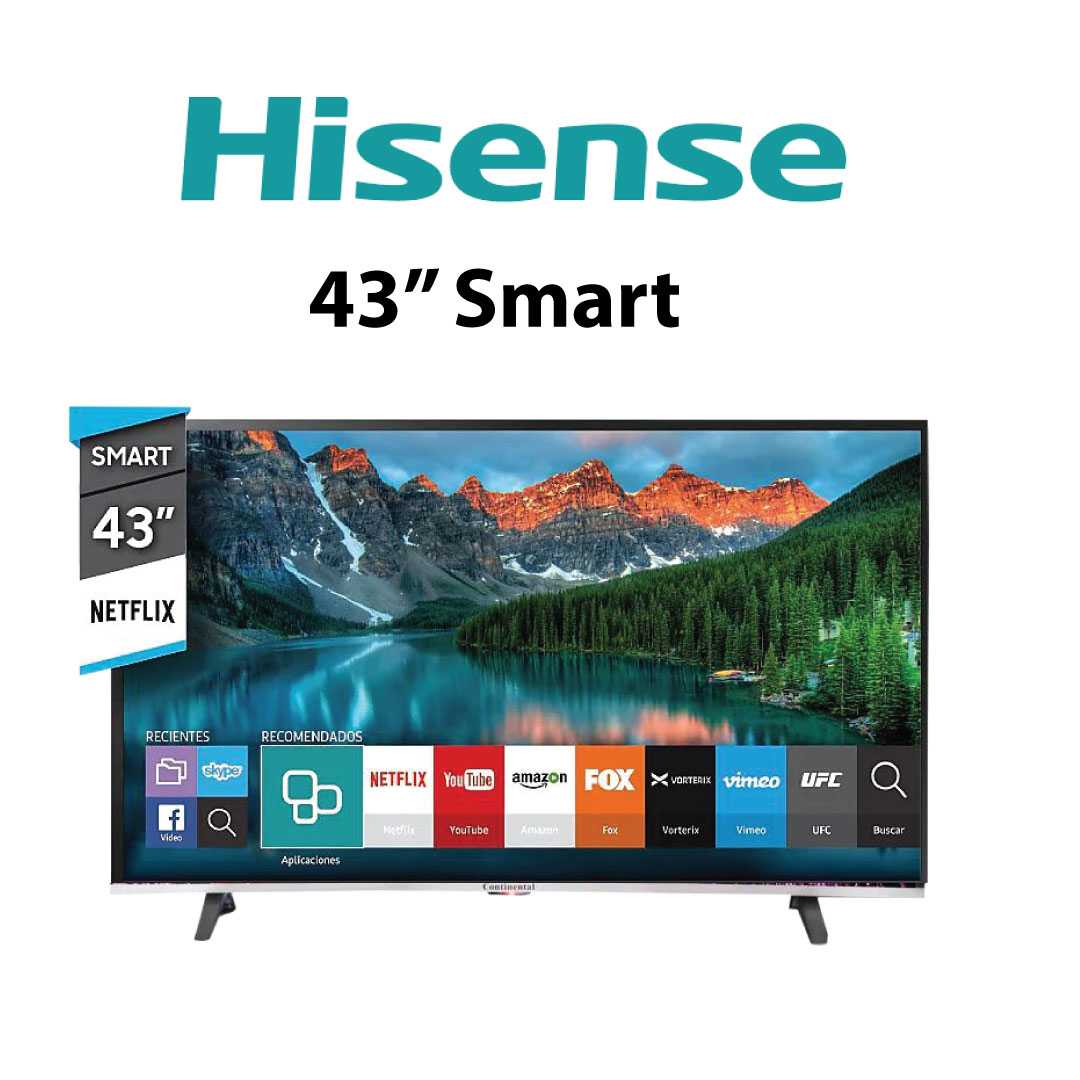 Smart TV HISENSE 43 Pouces - Full HD - Garantie 06 mois