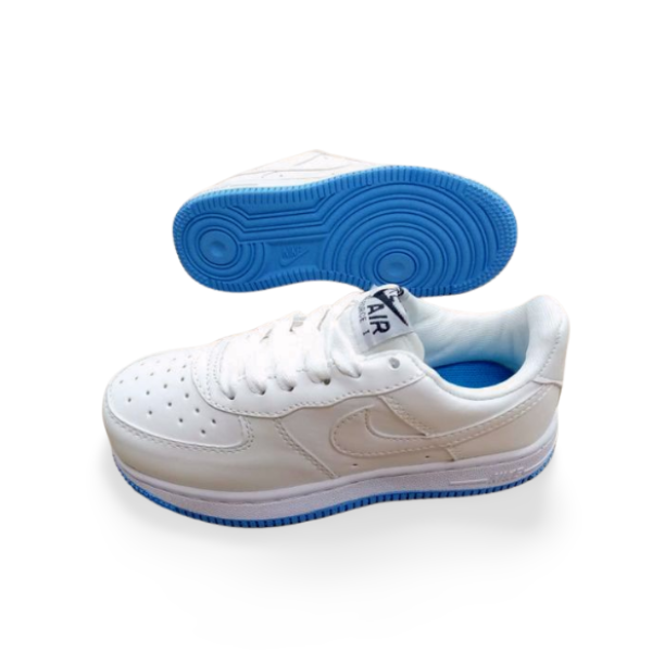 Basket_nike_Air_force_1_blanc-bleue_28_à_37