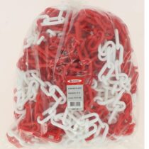 Chaîne Plastique Rouge/Blanc Diamètre 8 mm - 25 m