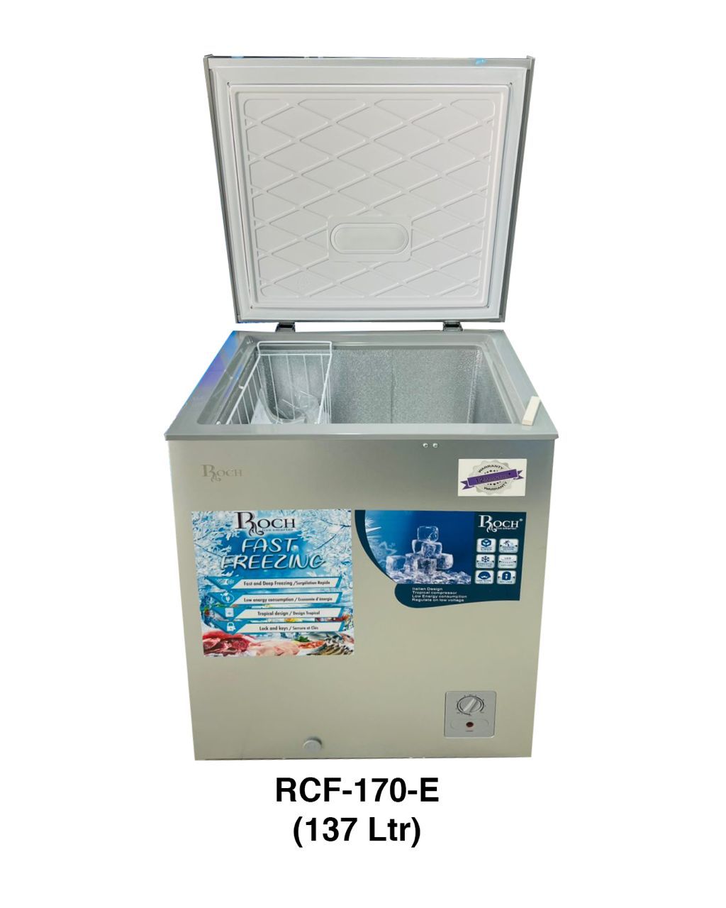 Congélateur ROCH 137L - RCF-170-E - Garantie: 06 mois
