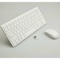 Mini Clavier Plus Souris Sans Fil Automatique - Blanc
