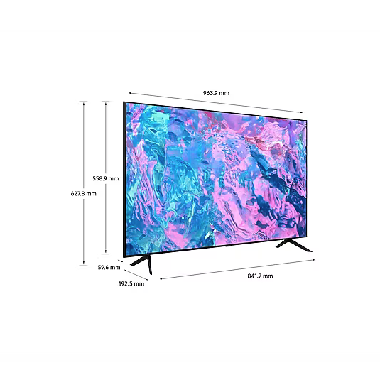Smart TV Samsung 43 pouces - Crystal UHD 4K - CU8000 - 2022 - Garantie 12mois – Image 3