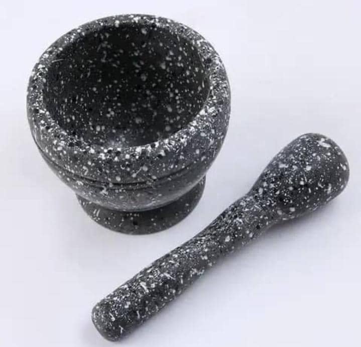 Mortier Et Pilon En pierre Ecologique - Noir