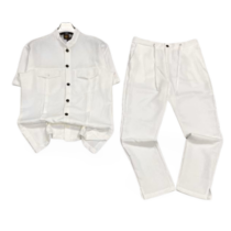 Ensemble chemise pantalon homme - 02 pièces - Blanche