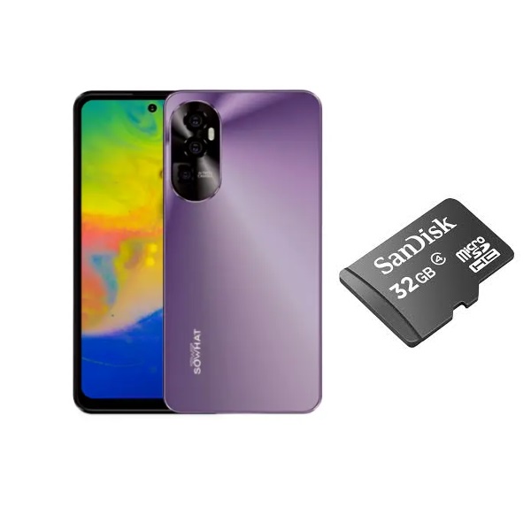 Sowhat FIND 40 - 32/2Go Ram - 4000 mAh - 6.6 pouces - 13MP/5MP + Carte Mémoire 32GB Sandisk