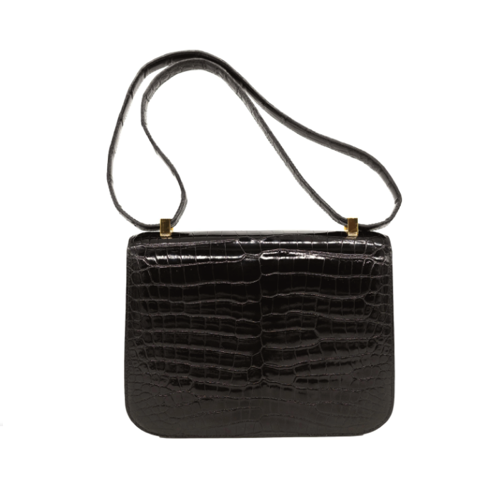 Petit Sac bandoulière Hermes Croco - Générique - Collection – Image 4