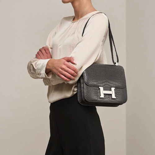 Petit Sac bandoulière Hermes Croco - Générique - Collection – Image 5