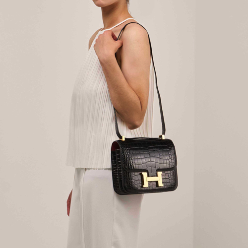 Petit Sac bandoulière Hermes Croco - Générique - Collection – Image 6