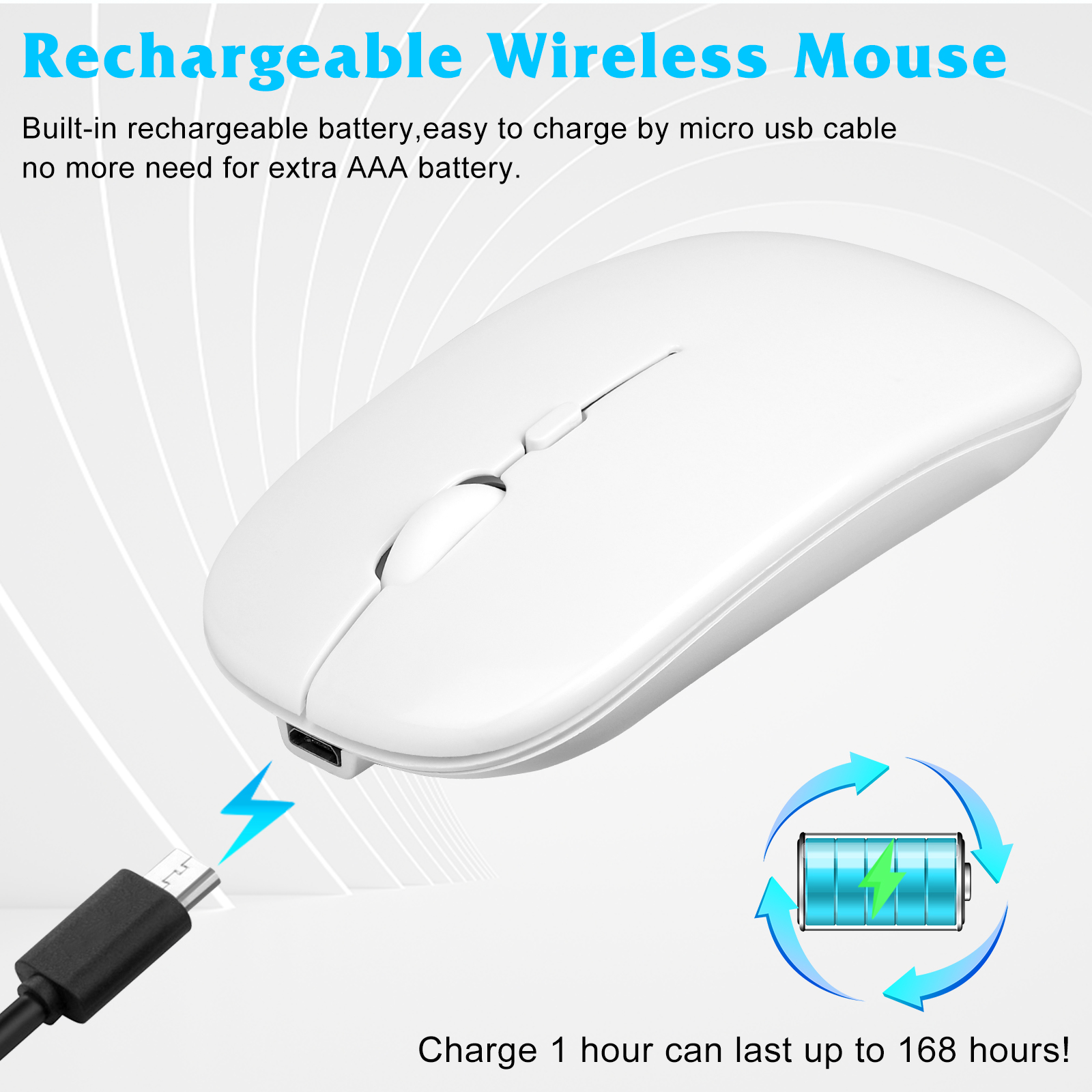 Souris Sans Fil Ergonomique - Confort et Performance – Image 3