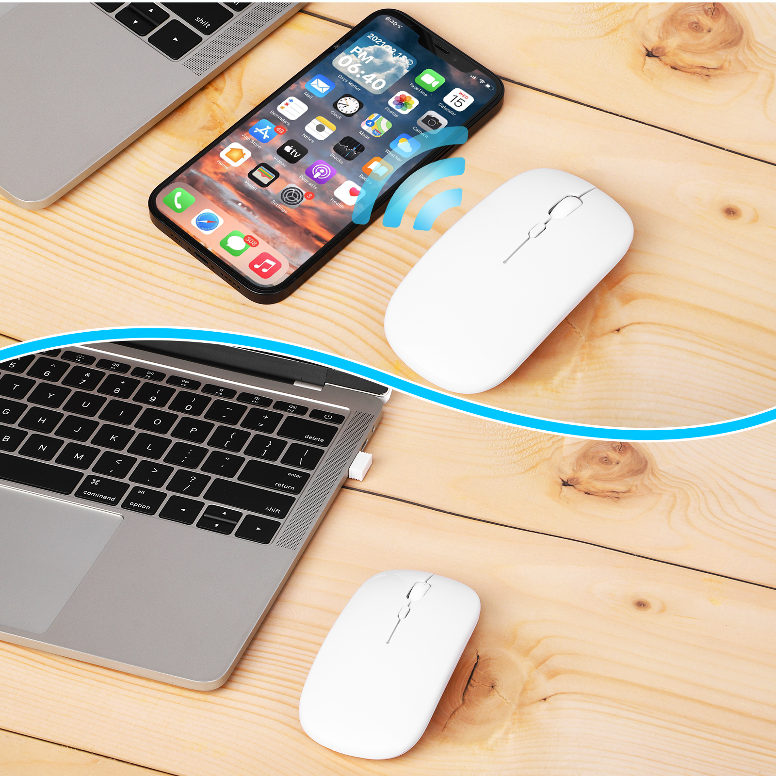Souris Sans Fil Ergonomique - Confort et Performance – Image 2
