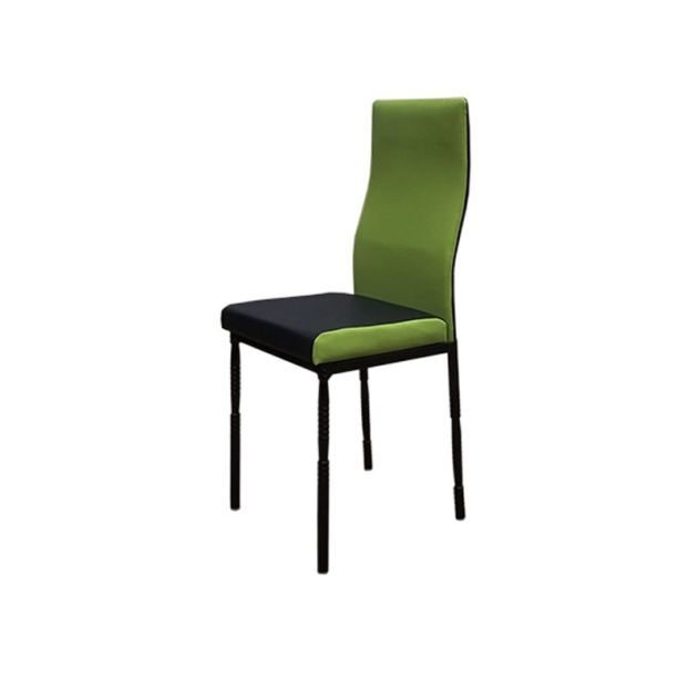 Salle à manger 6 places - démontable en verre - très solide - noir et vert citron – Image 4