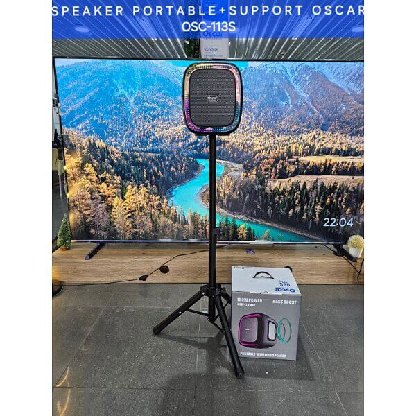 Haut parleur rechargeable Oscar + support