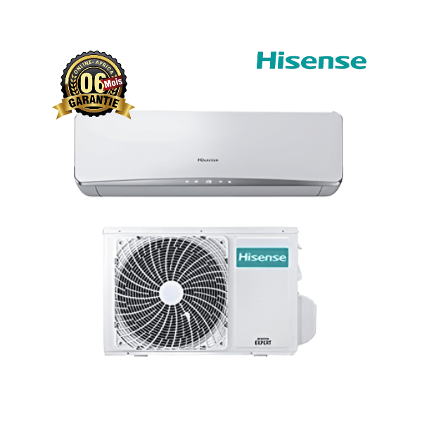 Climatiseur split Hisense 1,5 CV, design élégant et moderne.