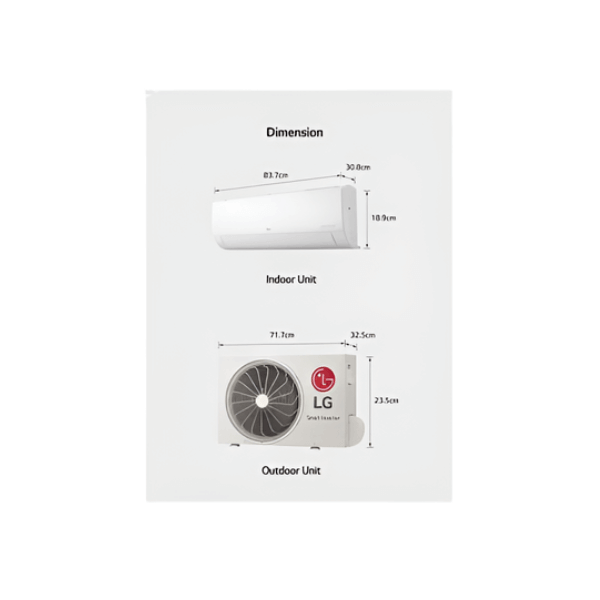 Unité intérieure du climatiseur LG 1.5CV, installation facile