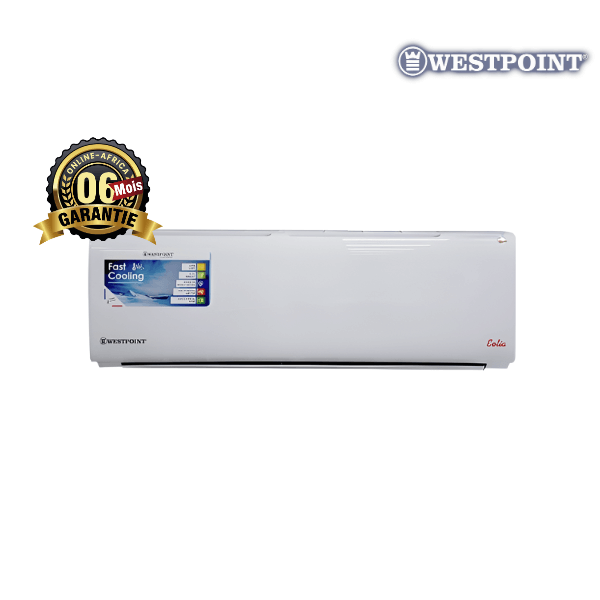 Climatiseur split Westpoint LUX-WSSS-1823, vue de face.
