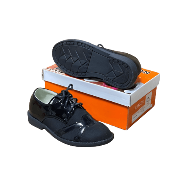 Souliers Garçons cuir Noir, parfaites pour les occasions spéciales