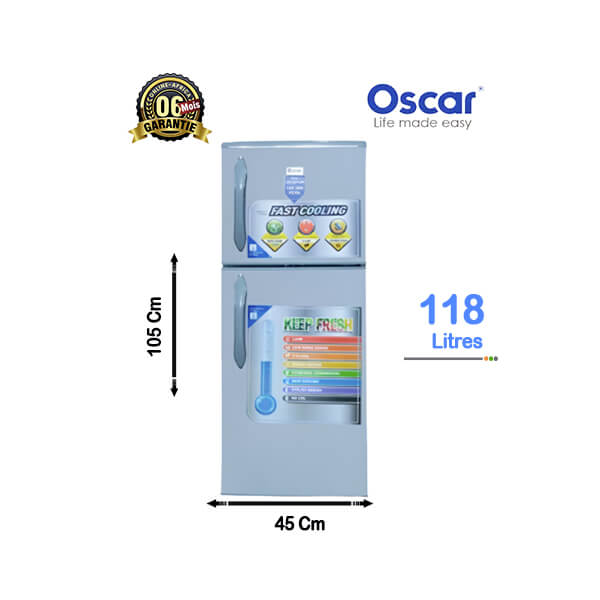 Mini-réfrigérateur OSCAR 118L - Vue d'ensemble