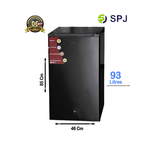 Mini-réfrigérateur SPJ 93L - Vue de face, design compact et moderne