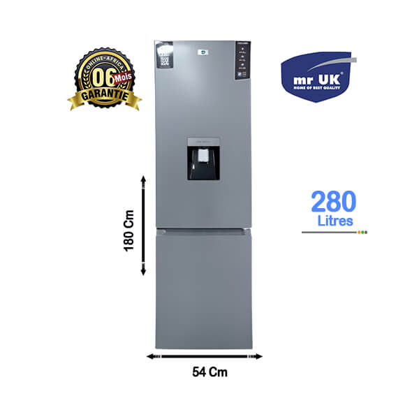 Réfrigérateur Combine Mr UK 280L - Vue d'ensemble, design élégant et compact