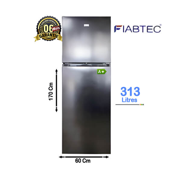 Réfrigérateur Double Portes Fiabtec 313L - Vue de l'ensemble.