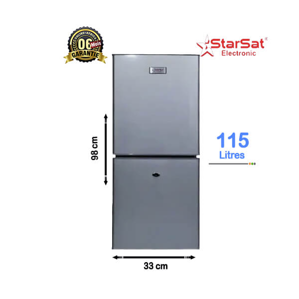Réfrigérateur combine Starsat 115L - Vue d'ensemble