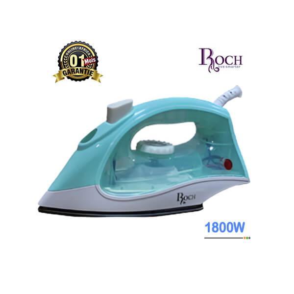Fer à Vapeur ROCH 1800W Vue de face, design compact et élégant