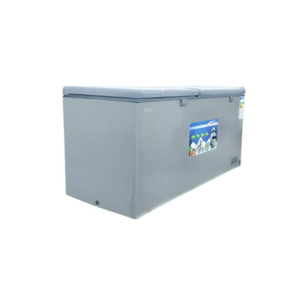Congélateur coffre Delta 560L - Vue de profil, design robuste et élégant