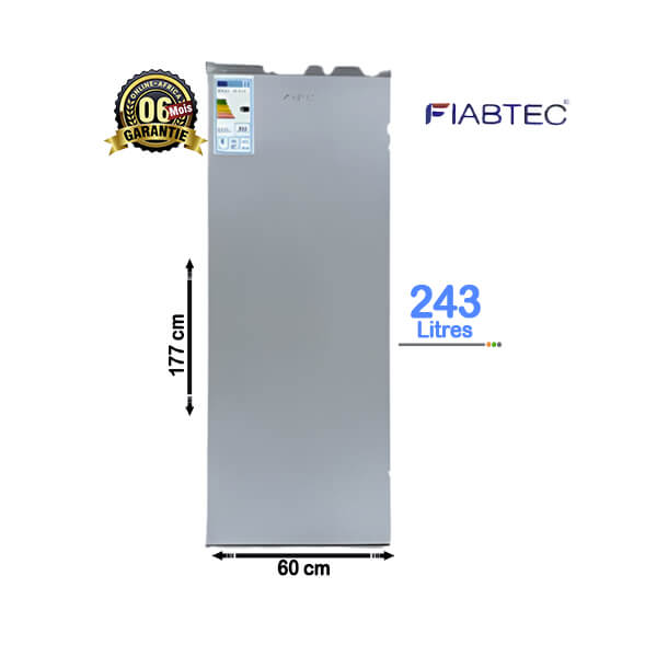 Congélateur vertical Fiabtec 243L - vue d'ensemble