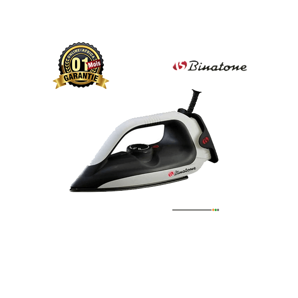 Fer à repasser Binatone 1200W DI.1255 MK2 avec poignée ergonomique