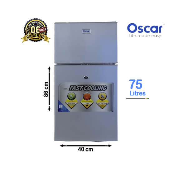 Mini Réfrigérateur Oscar 75L - Vue d'ensemble.