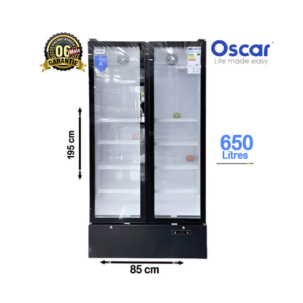 Réfrigérateur Vitrine Oscar 650L - Vue d'ensemble.